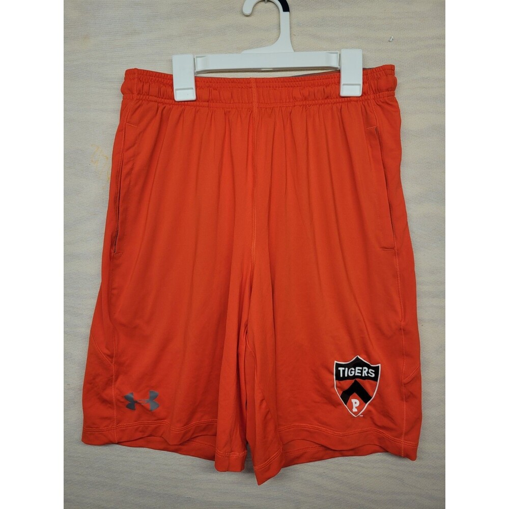 Princeton Tigers Team Shorts Under Armour Women's SZ M Orange Elastic Waist